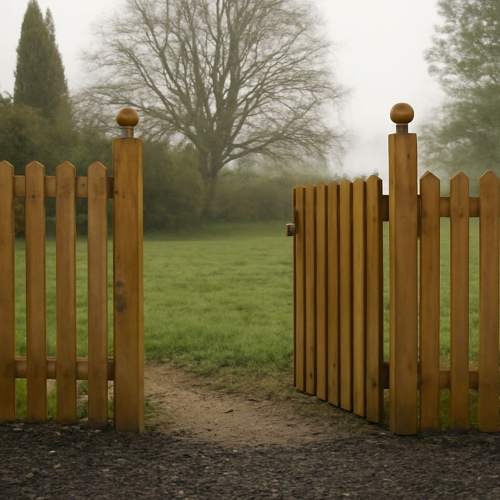 Wood garden gate designs for outdoor spaces
